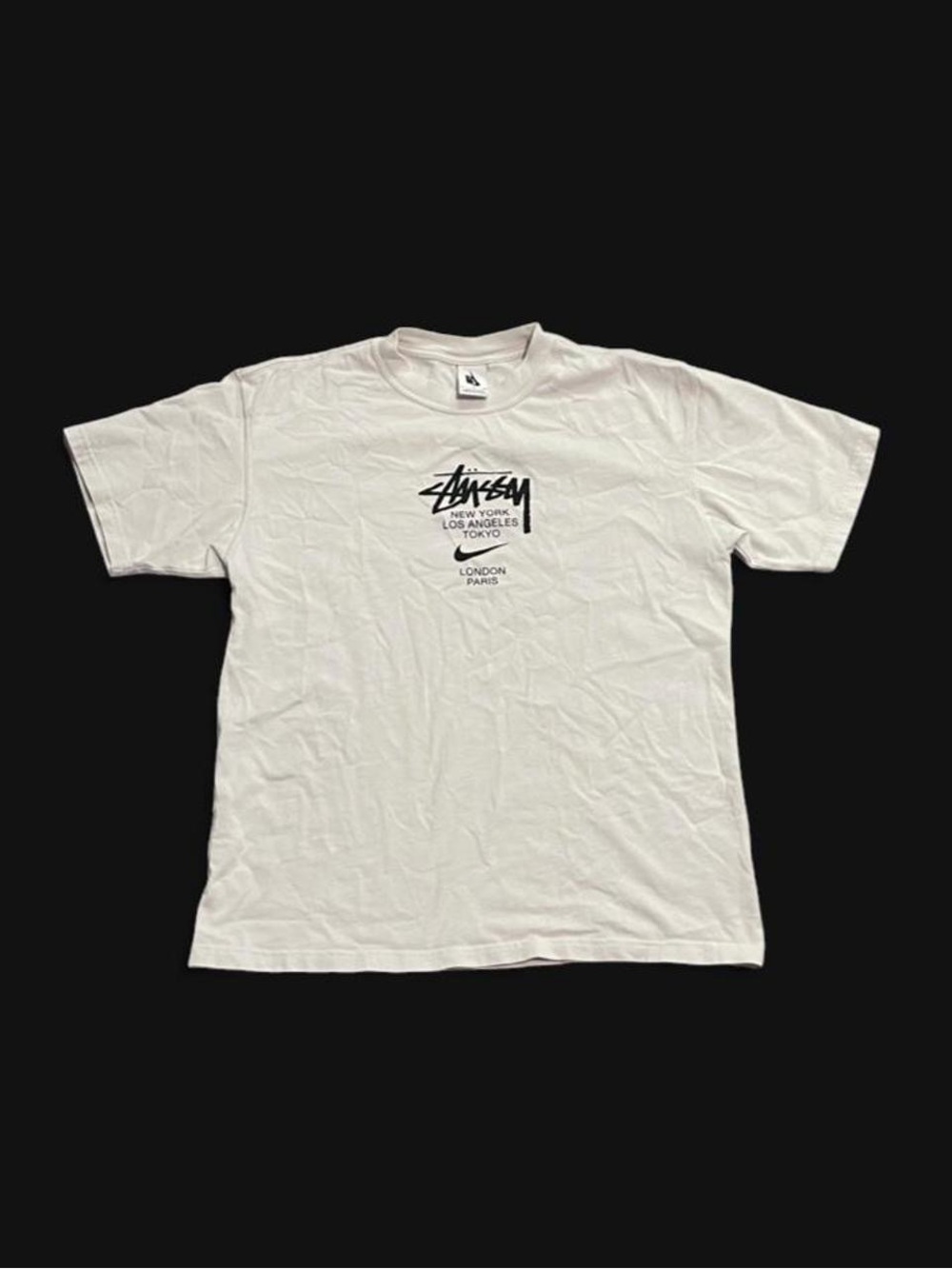 Authentic Nike x Stussy International Tee ‘Summit White’